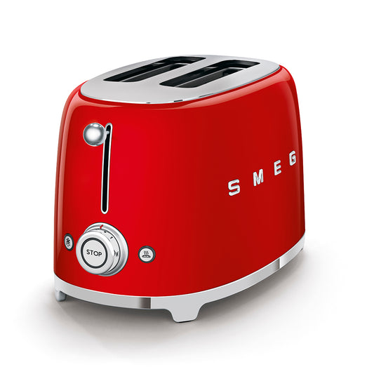 Smeg 50's Style Retro 2 Slice Toaster Red TSF01RDSA