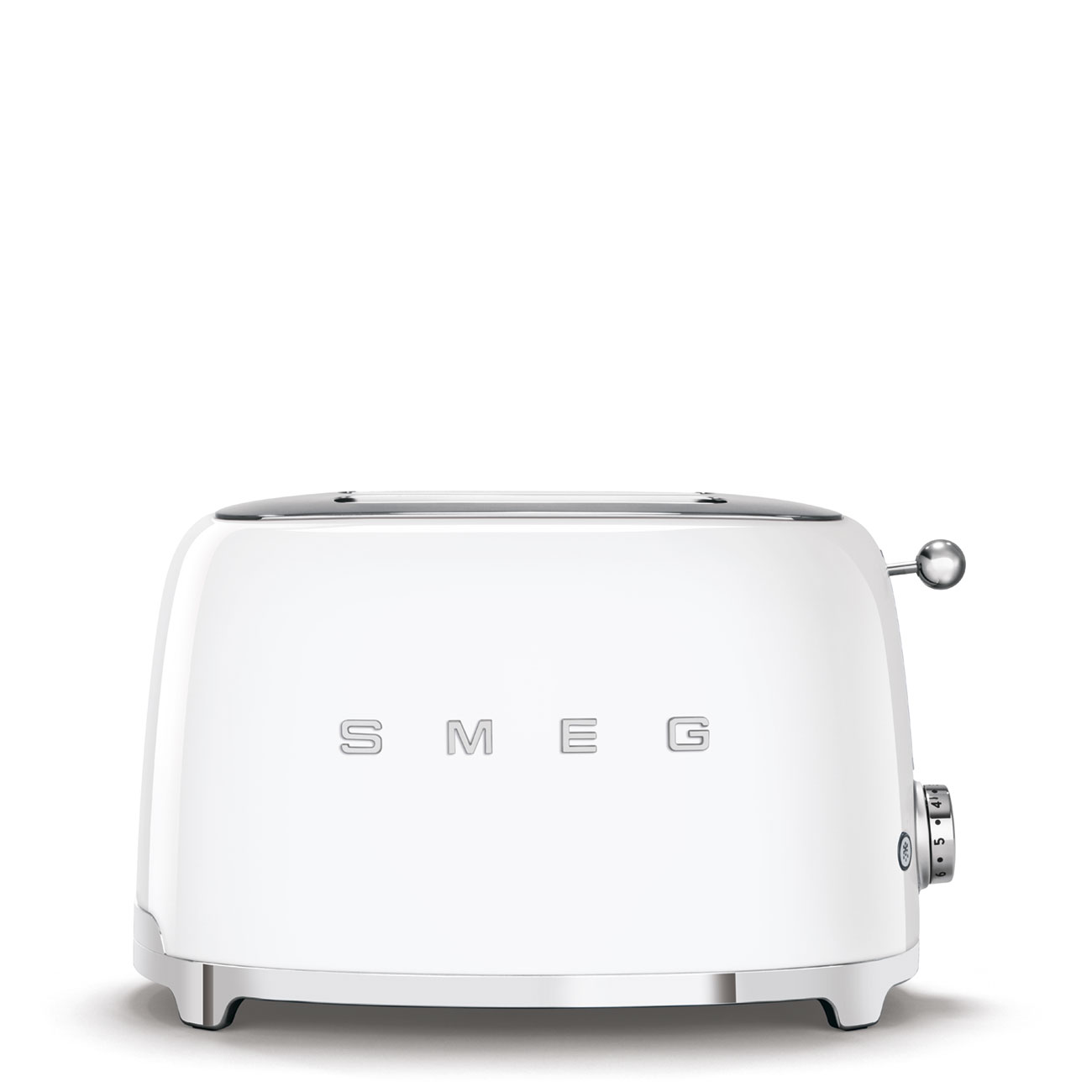 Smeg 50's Style Retro 2 Slice Toaster White TSF01WHSA