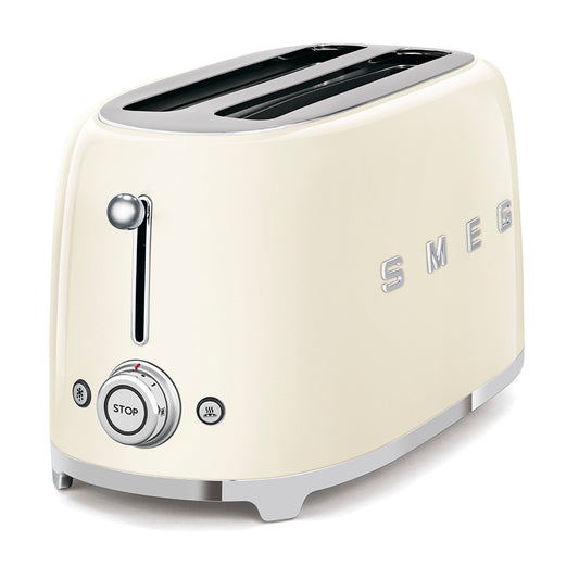 Smeg 50'S Retro Style 4 Slice Toaster Cream TSF02CRSA