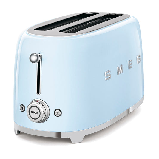 Smeg 50'S Retro Style 4 Slice Toaster Pastel Blue TSF02PBSA