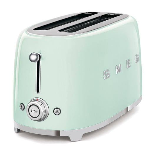 Smeg 50'S Retro Style 4 Slice Toaster Pastel Green TSF02PGSA