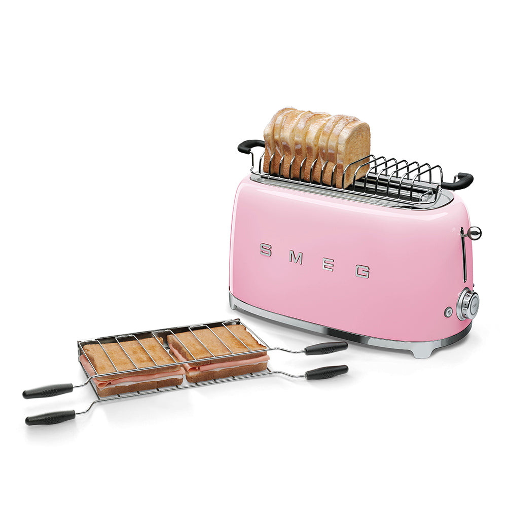 Smeg 50'S Retro Style 4 Slice Toaster Pink TSF02PKSA