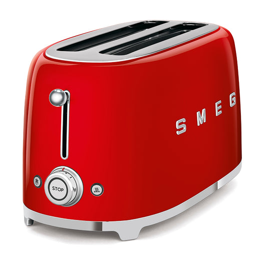 Smeg 50'S Retro Style 4 Slice Toaster Red TSF02RDSA