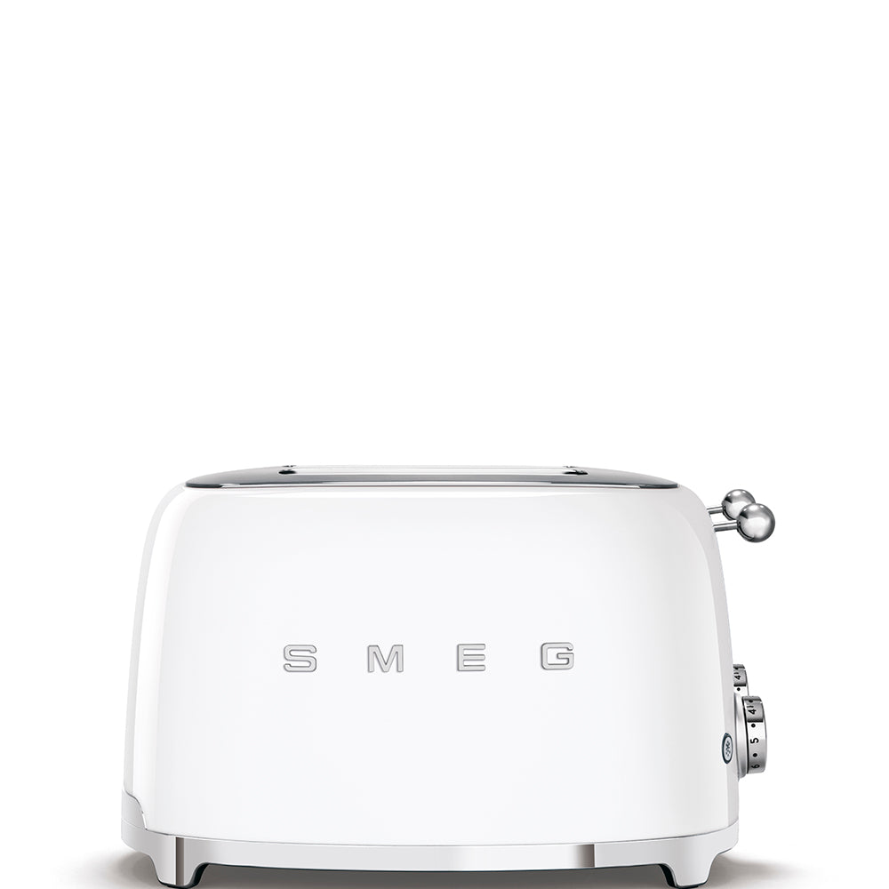 Smeg 50'S Retro Style 4 Slice Toaster White TSF03WHSA