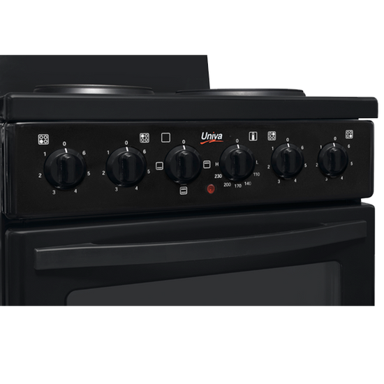 Univa 500mm 4 Plate Electric Stove & Oven U405B