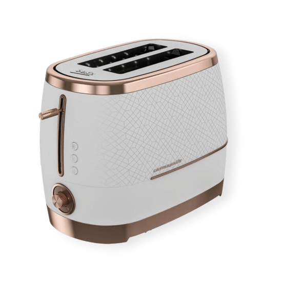 Beko Cosmopolis 2 Slice Toaster White Rose Gold TAM 8202W