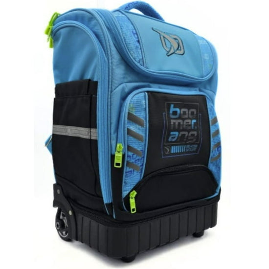 Boomerang Trolley School Bag Hard Base 48 l Backpack (Blue, Black) S-540-11