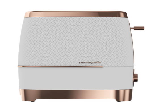 Beko Cosmopolis 2 Slice Toaster White Rose Gold TAM 8202W