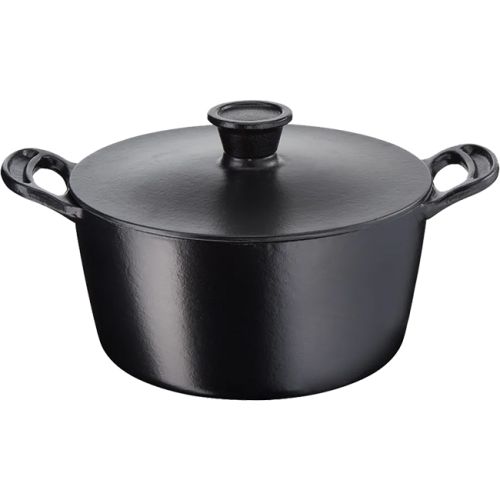 Jamie Oliver Tefal Round Cast Iron Stewpot, 24cm E2124655