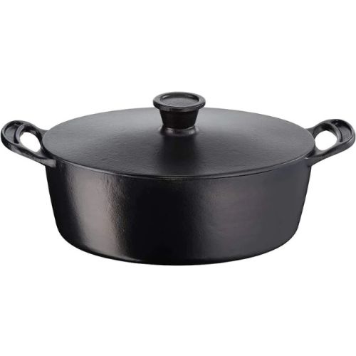 Jamie Oliver Tefal 30cm Oval Cast Iron Stewpot, 5.1 Litre E2125455