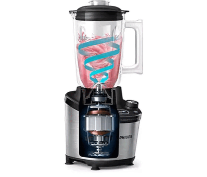 Philips 2L Metalic And Black 7000 Series High Speed Blender HR3760/00