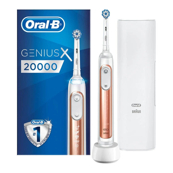 Oral B Genius X Rechargeable Electric Toothbrush Rose Gold