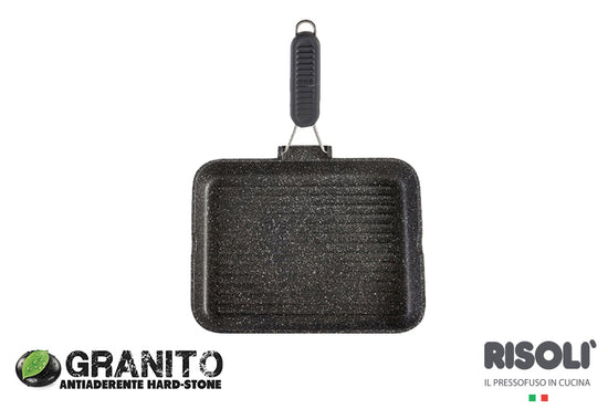 Risoli Granito Hardstone Non-Stick Grill Pan 36x26cm 0092GR/36HS0