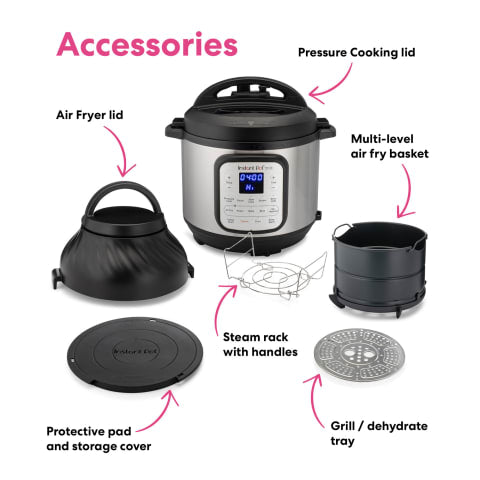 Instant Pot Duo Crisp + Air Fryer 11-in-1 Smart Cooker 6 Litre 140-0036-01-SA