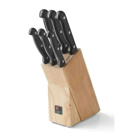 Richardson Sheffield Artisan Wooden Block Knife Set 6 Piece