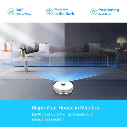 TP-Link Tapo RV30 Plus - Premium Hyper Suction Robot Vacuum Cleaner & Mop