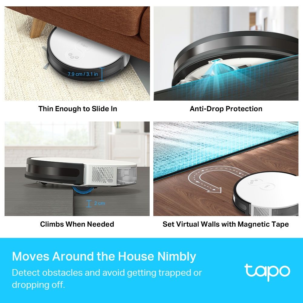 TP-Link Tapo RV10 Smart Robot Vacuum Cleaner & Mop