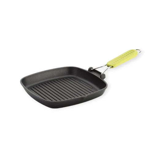 Risoli Saporelax Non-stick Grill Pan With Yellow Folding Handle 26cm 0090AX126TO