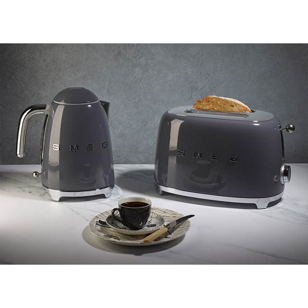 SMEG Grey Kettle and Toaster Set