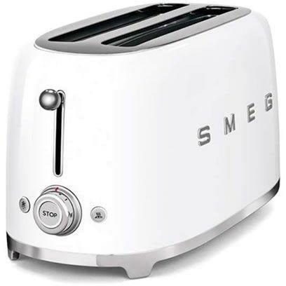 Smeg 50'S Retro Style 4 Slice Toaster White TSF02WHSA